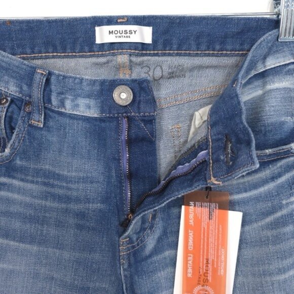 NWT MOUSSY VINTAGE Women's Jeans 30 JAPAN MADE Helendale Skinny Distressed HOWA - Picture 8 of 14